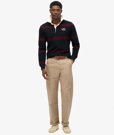 Vintage Athletic Stripe Rugby Top Image 3