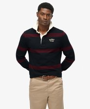 Polo de Rugby Vintage Athletic Stripe