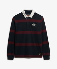 Vintage Athletic Stripe Rugby Top