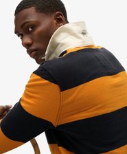 Vintage Athletic Stripe Rugby-Shirt