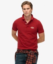 Vintage Athletic Embroidered Polo Shirt