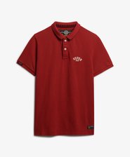 Vintage Athletic Embroidered Polo Shirt