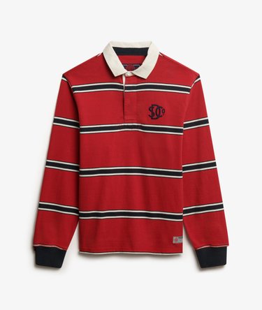 Vintage Athletic Stripe Rugby Top Image 7