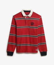 Vintage Athletic Stripe Rugby Top