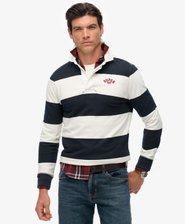 Vintage Athletic Stripe Rugby Top