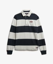 Vintage Athletic Stripe Rugby Top