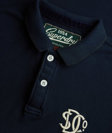 Vintage Athletic Embroidered Polo Shirt Image 5