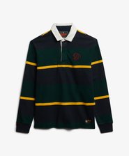 Vintage Athletic Stripe Rugby Top