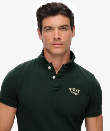 Vintage Athletic Embroidered Polo Shirt Image 3