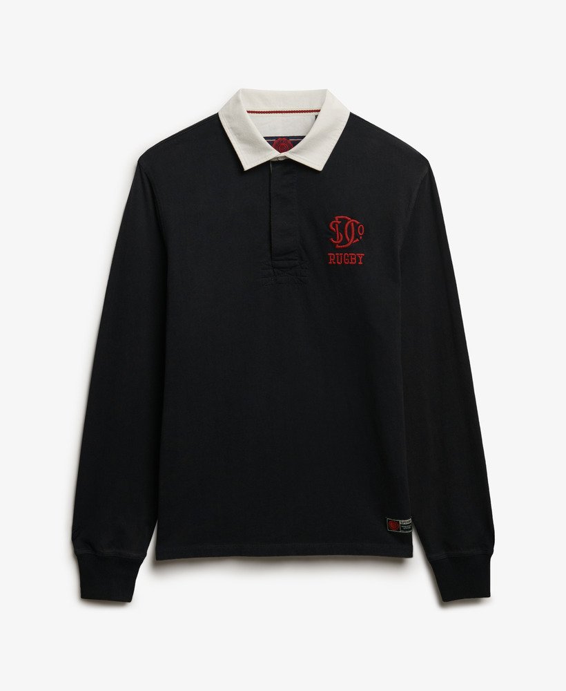 mens Vintage Athletic Jersey Rugby Top in Eclipse Navy | Superdry UK