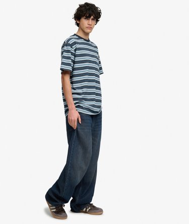 Oversized Rigid Washed Jeans Image 4