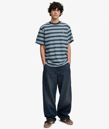 Oversized Rigid Washed Jeans Image 1