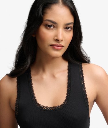 Vintage Lace Trim Vest Image 4