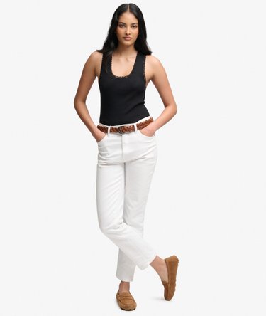 Vintage Lace Trim Vest Image 3