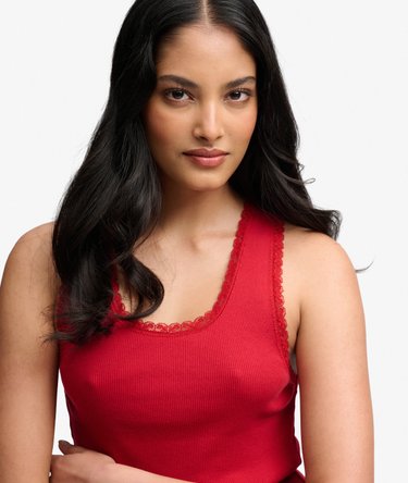 Vintage Lace Trim Vest Image 4