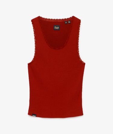 Vintage Lace Trim Vest Image 7