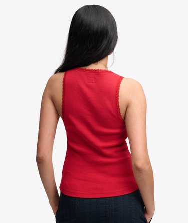 Vintage Lace Trim Vest Image 5