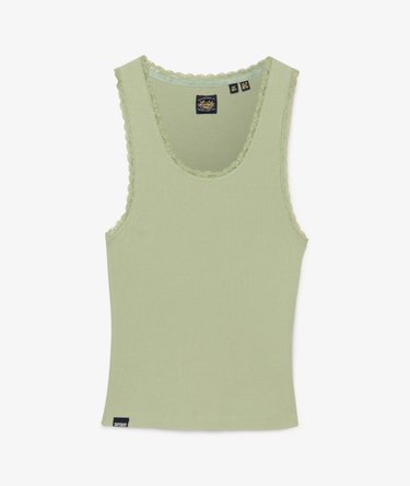 Vintage Lace Trim Vest Image 7