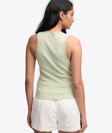 Vintage Lace Trim Vest Image 5