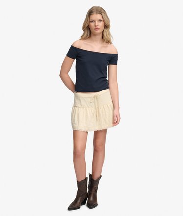 Bardot Short Sleeve Off Shoulder Top Image 3
