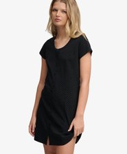 Mini Abito con Bottoni a Manica Corta