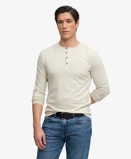 Slub Long Sleeve Jersey Grandad Top