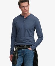 Slub Long Sleeve Jersey Grandad Top