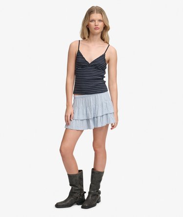 Painettu Kerroksellinen Minihame Image 1