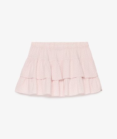 Printed Tiered Mini Skirt Image 8