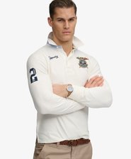 Haut de rugby &agrave; double embl&egrave;me