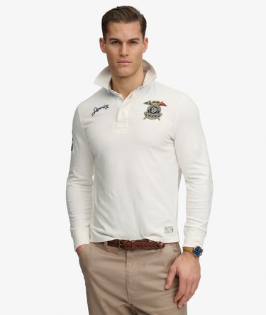 Double Emblem Rugby Top Image 1