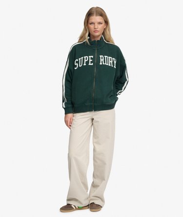 Athletic Essentials Applique Loose Zip Track Top Image 3