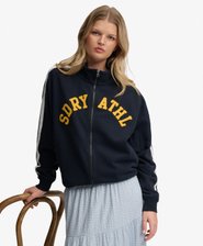 Athletic Essentials Applique Loose Zip Track Top