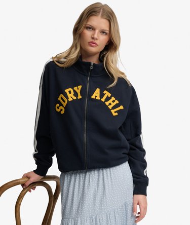Athletic Essentials Applique Loose Zip Track Top Image 2