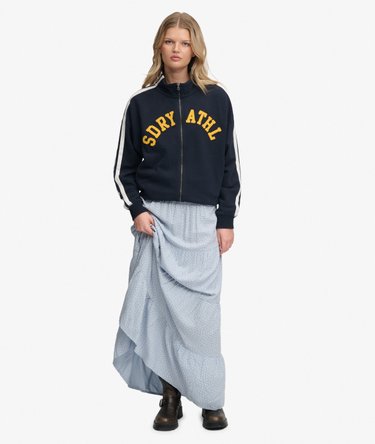 Athletic Essentials Applique Loose Zip Track Top Image 3