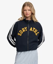 Athletic Essentials Applique Loose Zip Track Top