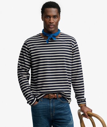 T-shirt &agrave; manches longues ray&eacute; The Merchant Store Image 2