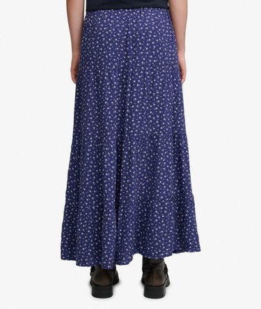 Woven Tiered Maxi Skirt Image 5