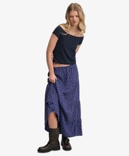 Woven Tiered Maxi Skirt