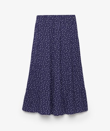 Woven Tiered Maxi Skirt Image 8