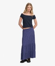 Woven Tiered Maxi Skirt
