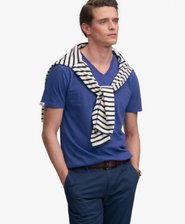 Classic Cotton Linen V-Neckline T-Shirt