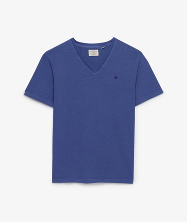 Classic Cotton Linen V-Neckline T-Shirt Image 7