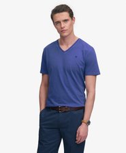 Classic Cotton Linen V-Neckline T-Shirt