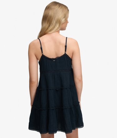 Cheesecloth Tiered Mini Dress Image 6
