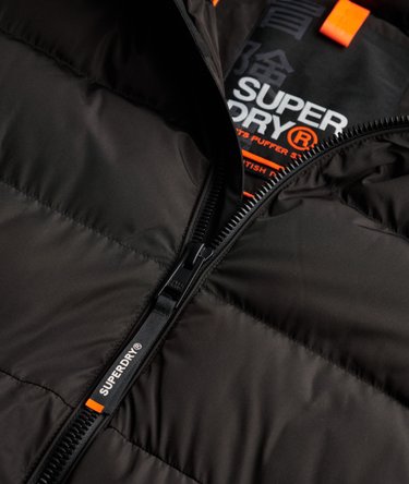 Hooded Sports Puffer Jacket Image 5