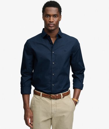 Cut Away Poplin Long Sleeve Shirt Image 1