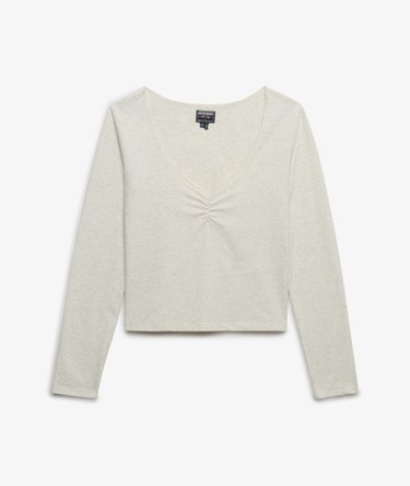 Athletic Essential Gathered Long Sleeve Top Image 7