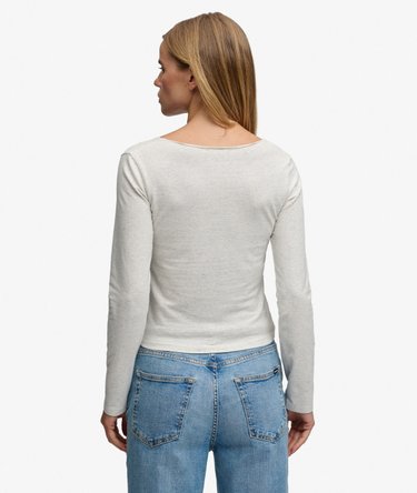 Athletic Essential Gathered Long Sleeve Top Image 5
