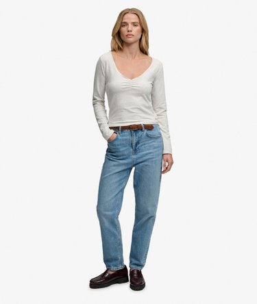 Athletic Essential Gathered Long Sleeve Top Image 3
